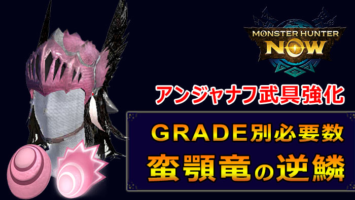 モンハンNOW：蛮顎竜の逆鱗必要数