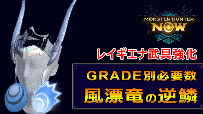 モンハンNOW：レイギエナ素材必要素材一覧