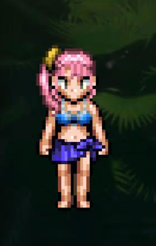 ドラクエ3「DQ3HD2D」リメイク：あぶない水着：商人の水着装備見た目1